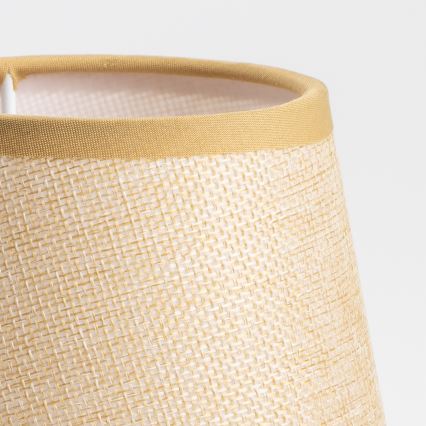 Brilagi - Lámpara de mesa NUBILA WOOD 1xE27/25W/230V roble/marrón claro