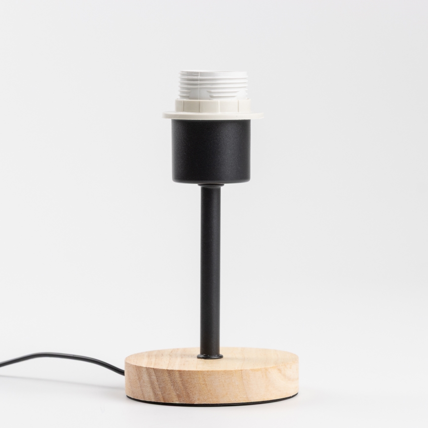 Brilagi - Lámpara de mesa NUBILA WOOD 1xE27/25W/230V roble/negro
