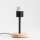 Brilagi - Lámpara de mesa NUBILA WOOD 1xE27/25W/230V roble/negro
