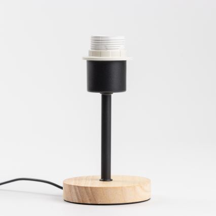 Brilagi - Lámpara de mesa NUBILA WOOD 1xE27/25W/230V roble/negro