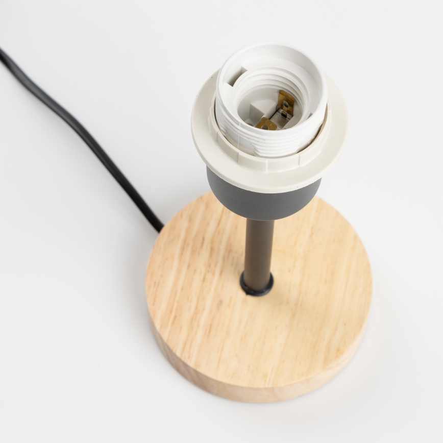 Brilagi - Lámpara de mesa NUBILA WOOD 1xE27/25W/230V roble/negro