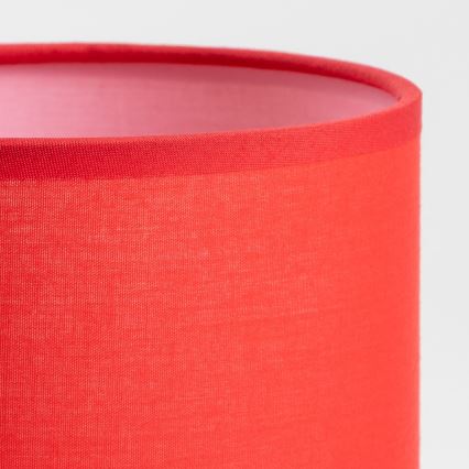 Brilagi - Lámpara de mesa NUBILA WOOD 1xE27/25W/230V roble/rojo