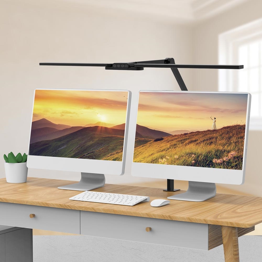 Brilagi - Lámpara de mesa LED flexible táctil regulable VARIO LED/24W/230V 3000-6500K CRI 92 negro