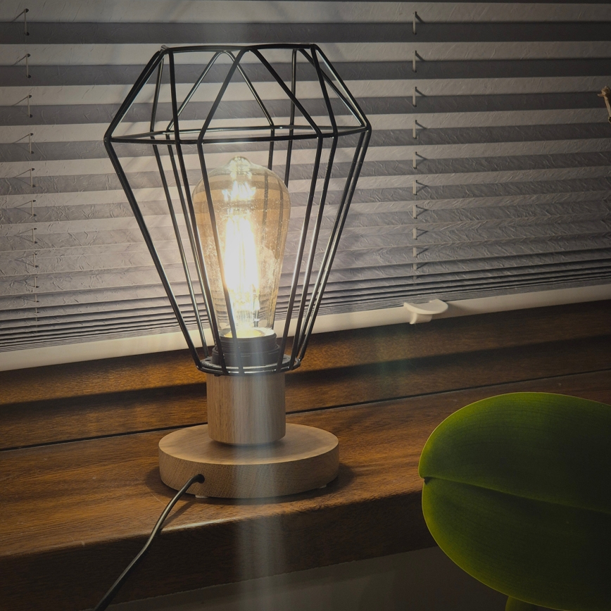 Brilagi - Lámpara de mesa WOODY BASKET 1xE27/60W/230V roble