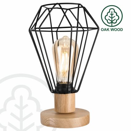 Brilagi - Lámpara de mesa WOODY BASKET 1xE27/60W/230V roble