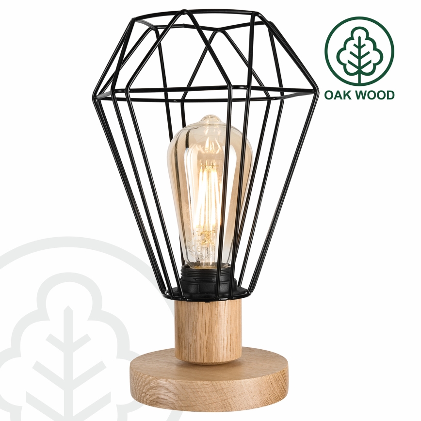 Brilagi - Lámpara de mesa WOODY BASKET 1xE27/60W/230V roble