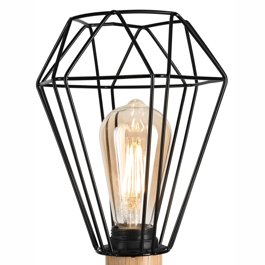 Brilagi - Lámpara de mesa WOODY BASKET 1xE27/60W/230V roble