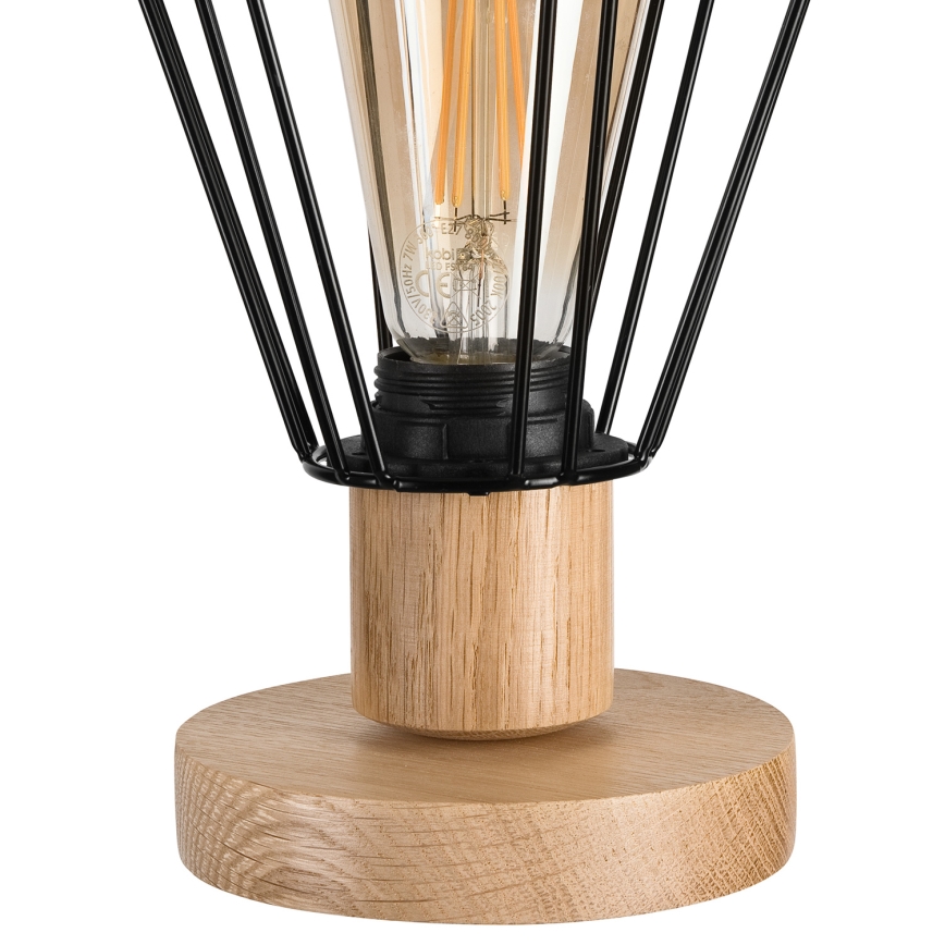 Brilagi - Lámpara de mesa WOODY BASKET 1xE27/60W/230V roble