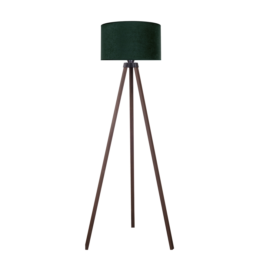 Brilagi - Lámpara de pie VELVET 1xE27/60W/230V marrón/verde