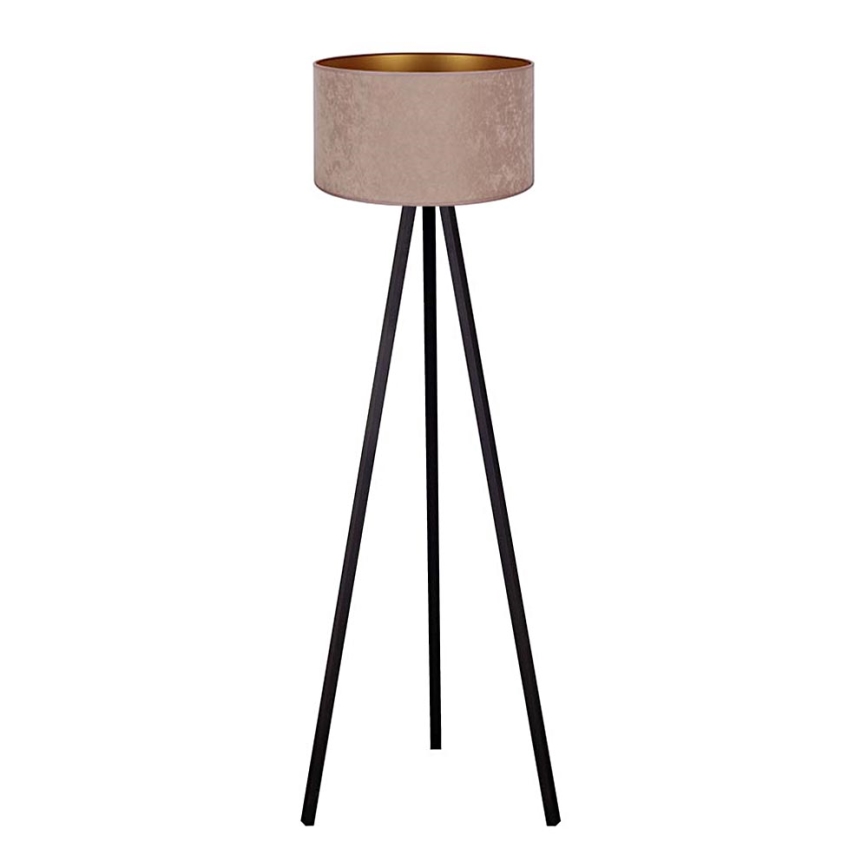 Brilagi - Lámpara de pie VELVET 1xE27/60W/230V negro/beige