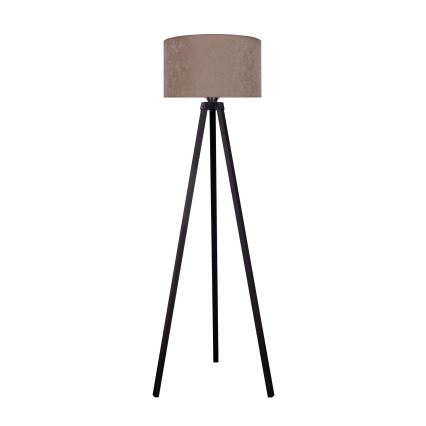Brilagi - Lámpara de pie VELVET 1xE27/60W/230V negro/beige