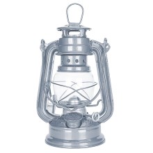 Brilagi - Lámpara de queroseno LANTERN 19 cm plata