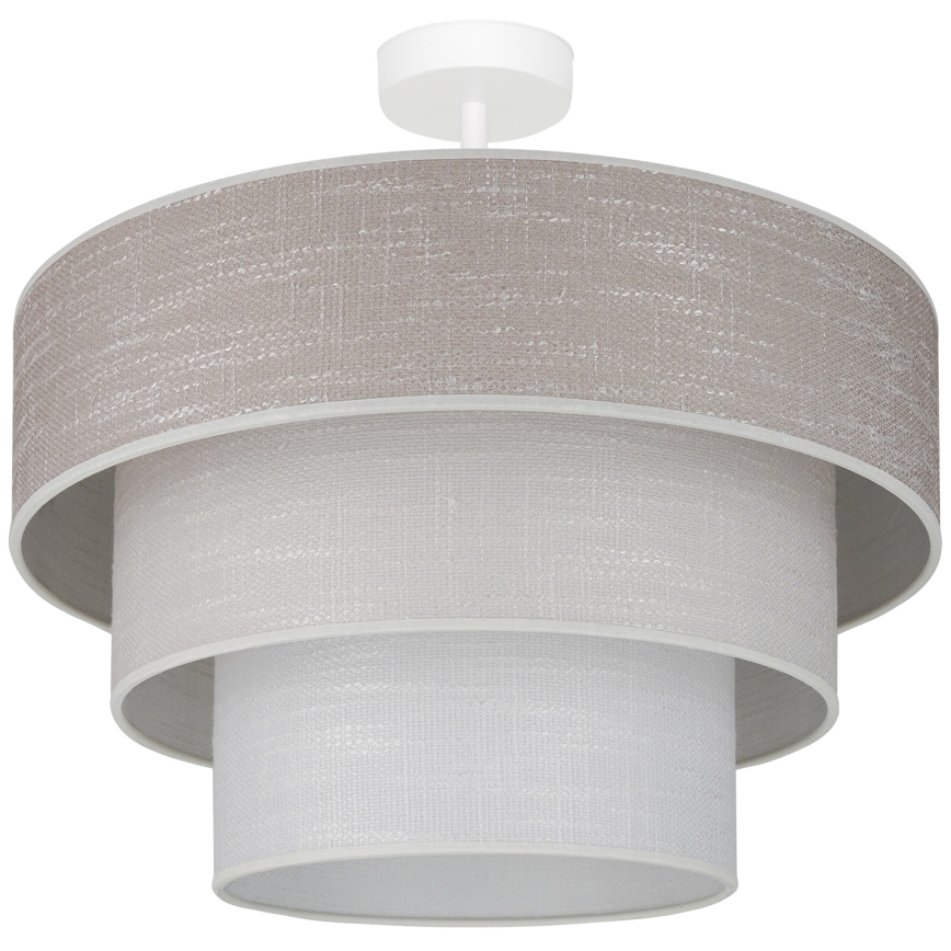 Brilagi - Lámpara de techo ALASKA LUNETA 1xE27/15W/230V diá. 45 cm gris/color crema