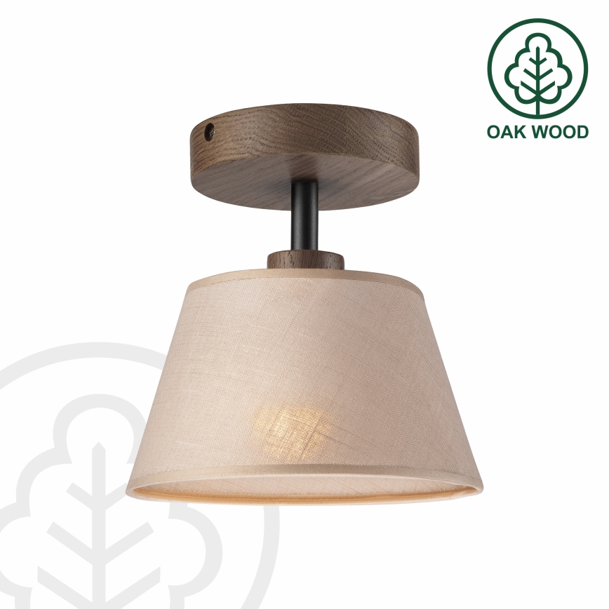 Brilagi - Lámpara de techo ANTHONY 1xE14/60W/230V roble/beige