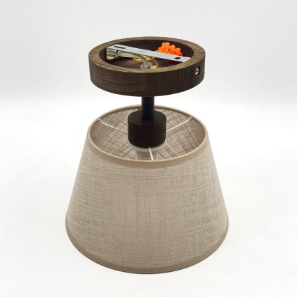 Brilagi - Lámpara de techo ANTHONY 1xE14/60W/230V roble/beige