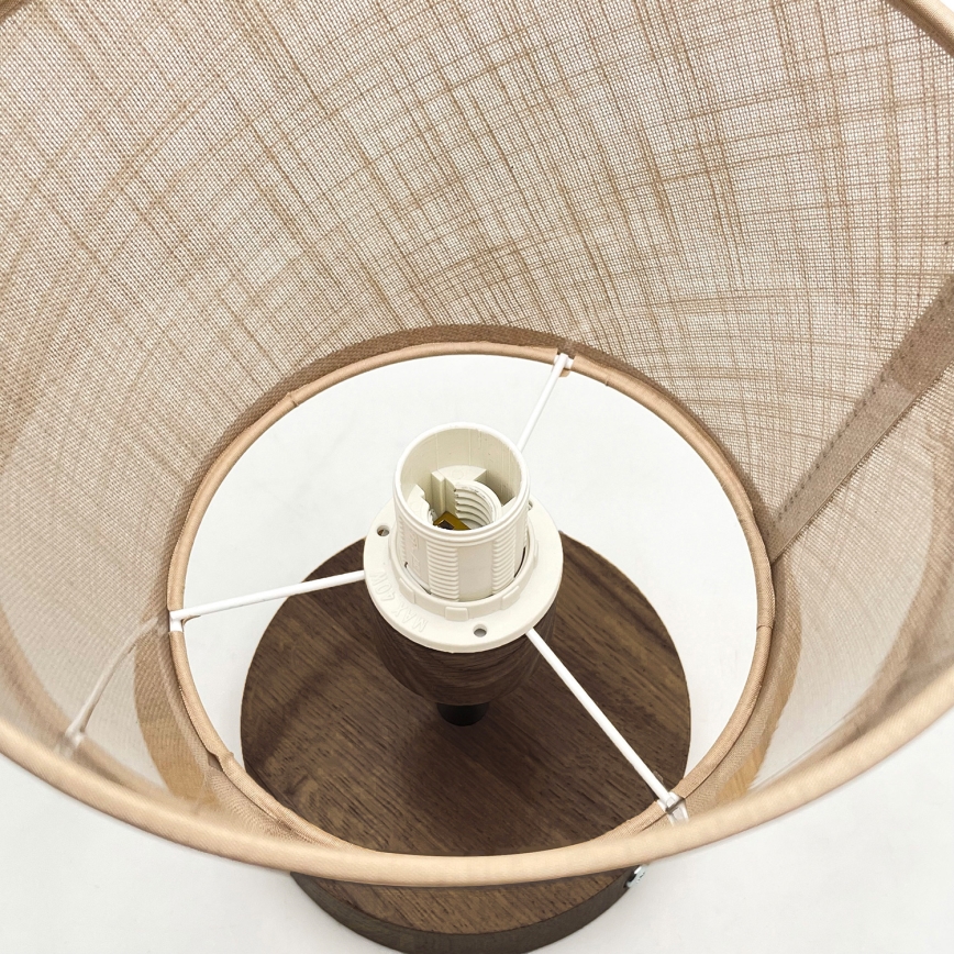 Brilagi - Lámpara de techo ANTHONY 1xE14/60W/230V roble/beige