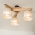 Brilagi - Lámpara de techo ANTHONY 3xE14/40W/230V roble/beige
