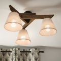 Brilagi - Lámpara de techo ANTHONY 3xE14/40W/230V roble/beige