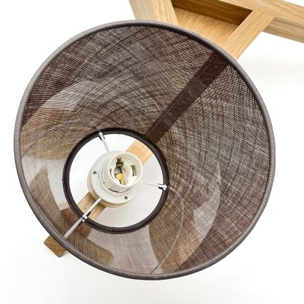Brilagi - Lámpara de techo ANTHONY 3xE14/40W/230V roble/marrón