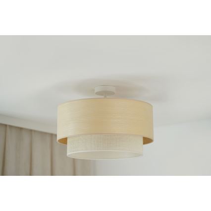 Brilagi - Lámpara de techo ARIZONA BOHO 1xE27/15W/230V diá. 45 cm color crema/beige