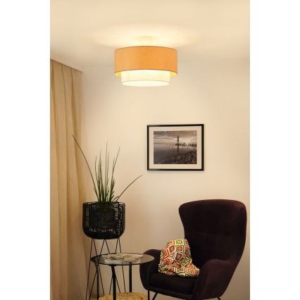 Brilagi - Lámpara de techo ARIZONA BOHO 1xE27/15W/230V diá. 45 cm color crema/beige