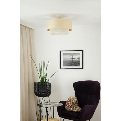 Brilagi - Lámpara de techo ARIZONA BOHO 1xE27/15W/230V diá. 45 cm color crema/beige