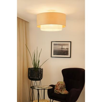 Brilagi - Lámpara de techo ARIZONA BOHO 1xE27/15W/230V diá. 60 cm beige
