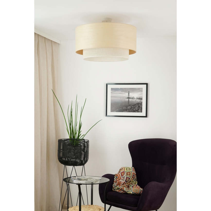 Brilagi - Lámpara de techo ARIZONA BOHO 1xE27/15W/230V diá. 60 cm beige