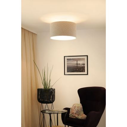 Brilagi - Lámpara de techo BOUCLE ROLLER 1xE27/15W/230V diá. 45 cm color crema