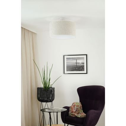 Brilagi - Lámpara de techo BOUCLE ROLLER 1xE27/15W/230V diá. 45 cm color crema