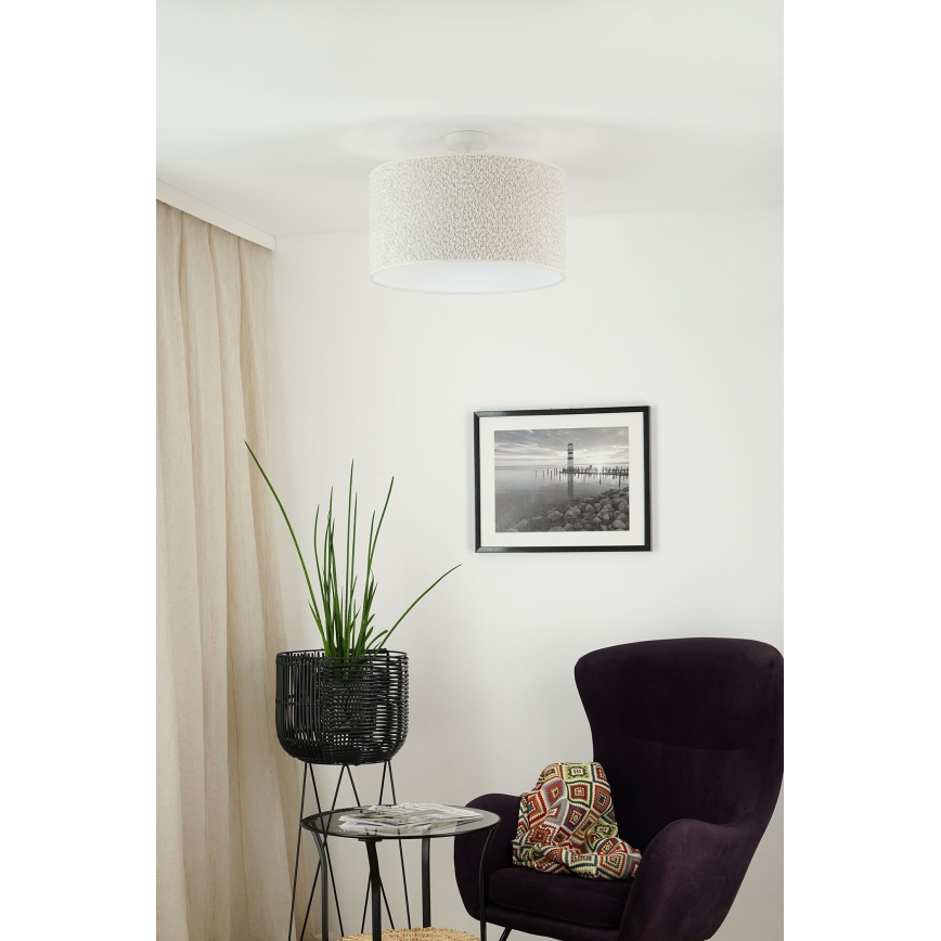 Brilagi - Lámpara de techo BOUCLE ROLLER 1xE27/15W/230V diá. 45 cm color crema