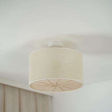 Brilagi - Lámpara de techo COUNTRY ROLLER 1xE27/15W/230V diá. 45 cm color crema
