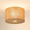 Brilagi - Lámpara de techo COUNTRY ROLLER 1xE27/15W/230V diá. 50 cm beige
