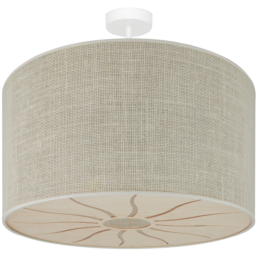 Brilagi - Lámpara de techo COUNTRY ROLLER 1xE27/15W/230V diá. 50 cm color crema