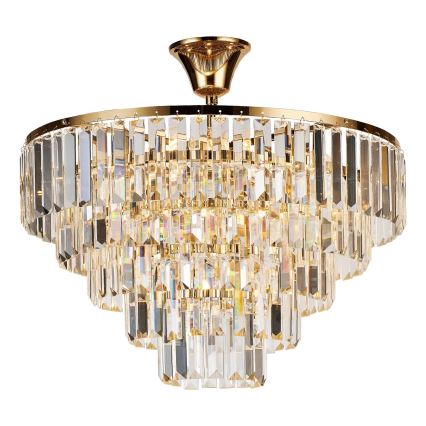Brilagi - Lámpara de techo CRYSTAL 5xE14/40W/230V dorado