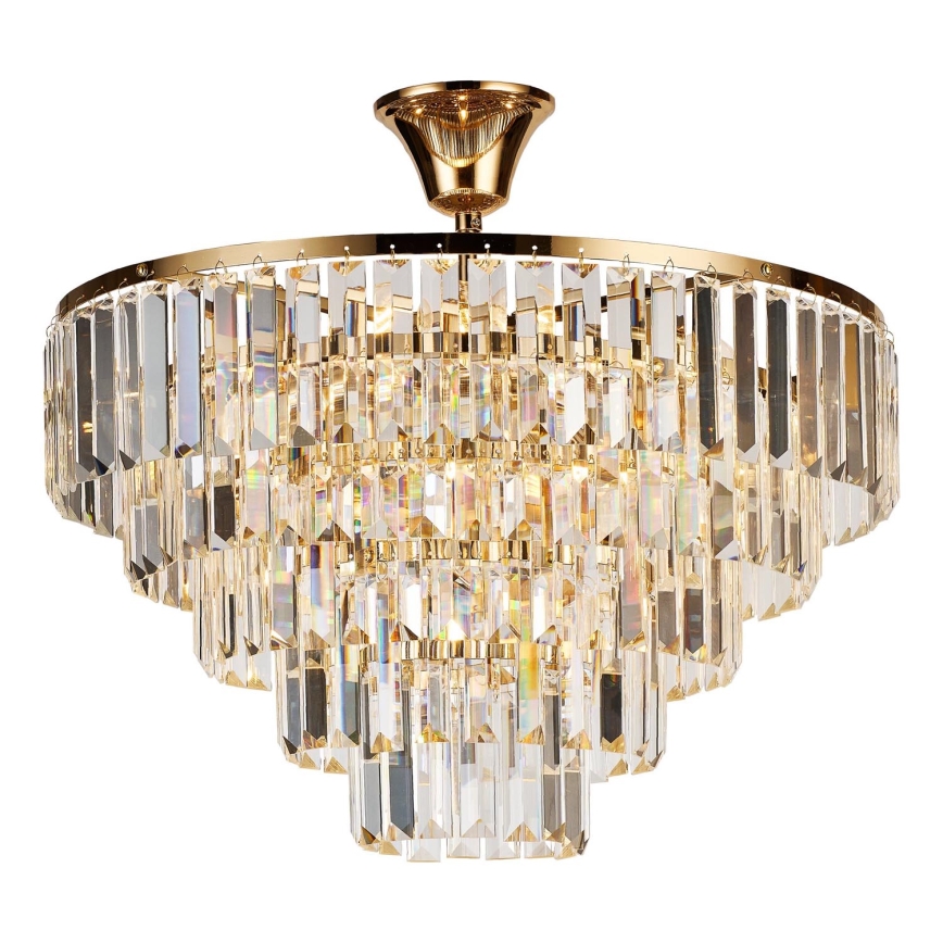 Brilagi - Lámpara de techo CRYSTAL 5xE14/40W/230V dorado