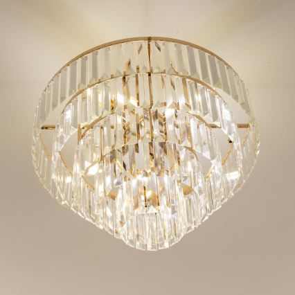 Brilagi - Lámpara de techo CRYSTAL 5xE14/40W/230V dorado