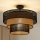 Brilagi - Lámpara de techo DAKOTA LUNETA 1xE27/15W/230V diá. 45 cm negro/beige