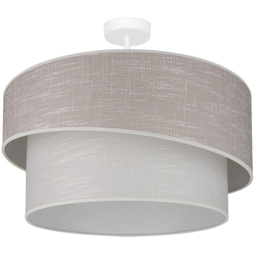Brilagi - Lámpara de techo DOVER SHINE 1xE27/15W/230V diá. 50 cm gris/color crema