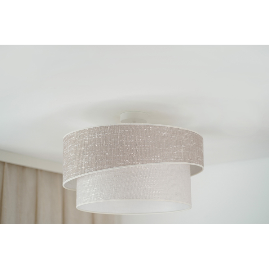 Brilagi - Lámpara de techo DOVER SHINE 1xE27/15W/230V diá. 50 cm gris/color crema