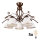 Brilagi - Lámpara de techo LED ANTICO 5xE27/60W/230V pátina de bronce
