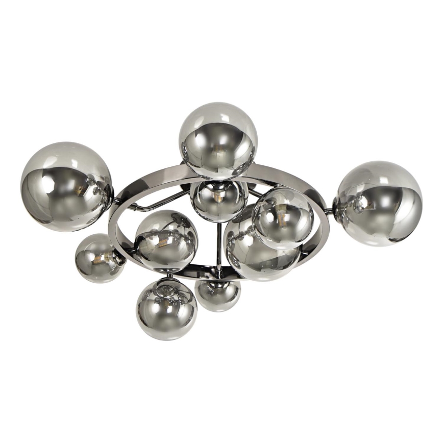 Brilagi - Lámpara de techo LED MILLA 10xG9/3W/230V cromo brillante/ahumado