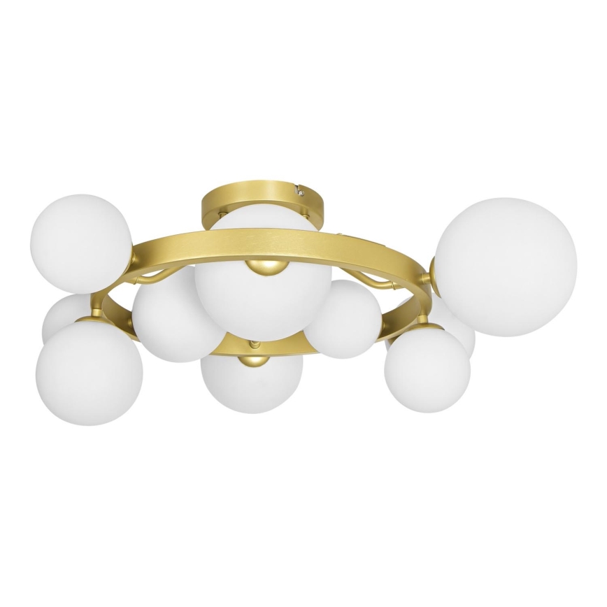 Brilagi - Lámpara de techo LED MILLA 10xG9/3W/230V dorado/blanco