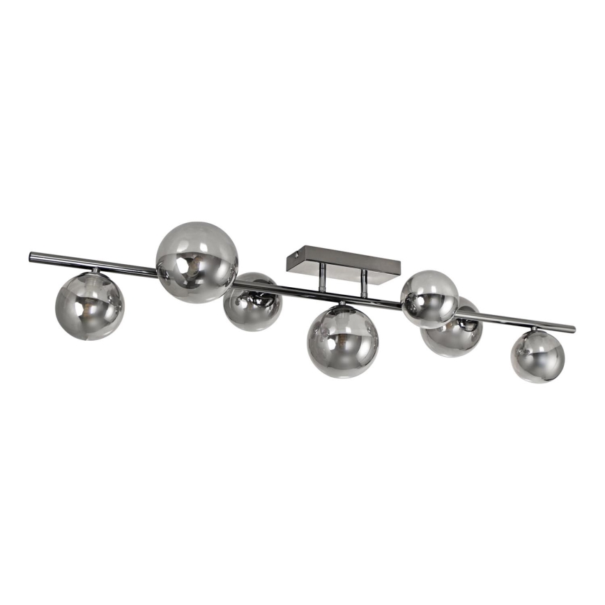 Brilagi - Lámpara de techo LED MILLA 7xG9/3W/230V cromo brillante/ahumado