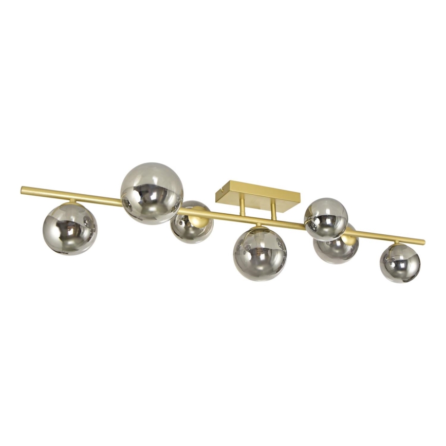 Brilagi - Lámpara de techo LED MILLA 7xG9/3W/230V dorado/ahumado