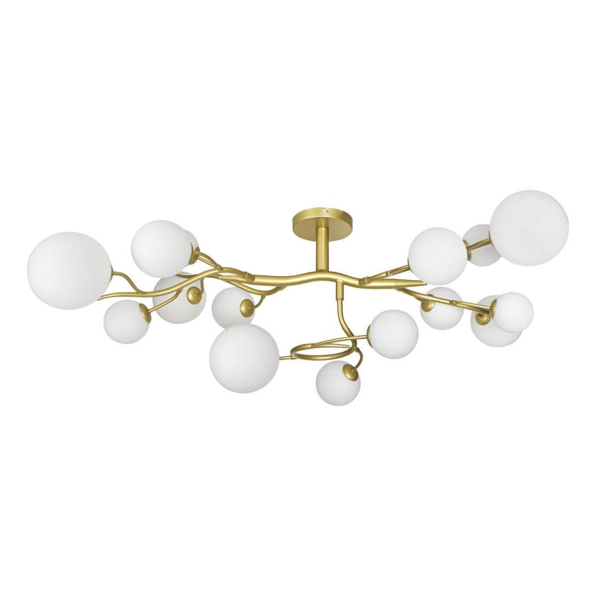 Brilagi - Lámpara de techo LED MISTEL 15xG9/3W/230V dorado/blanco