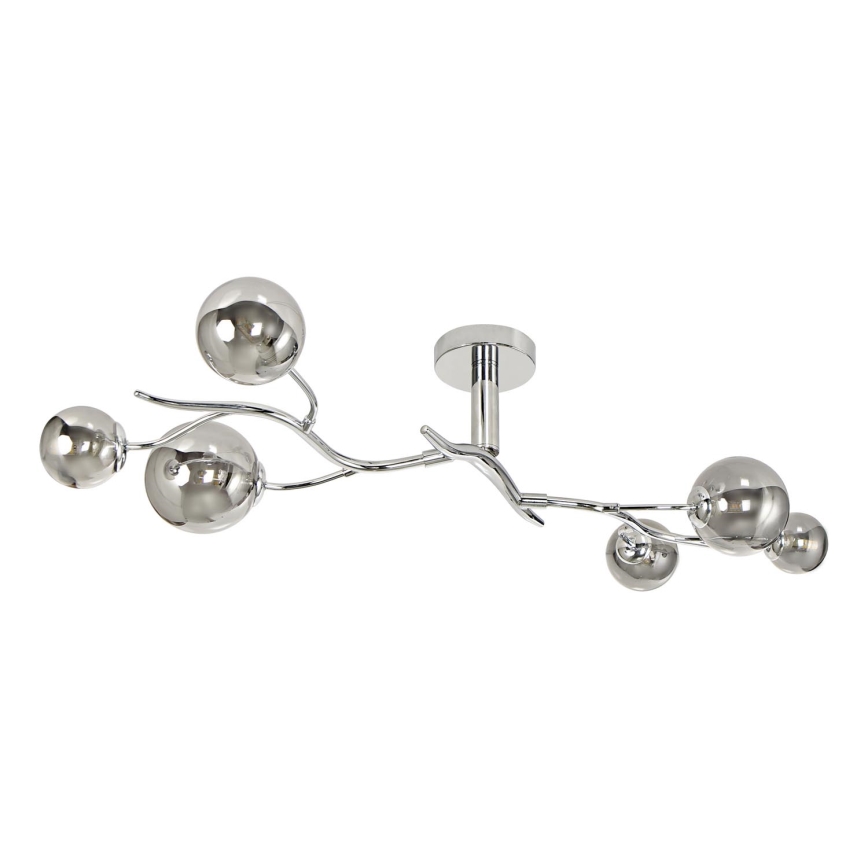 Brilagi - Lámpara de techo LED MISTEL 6xG9/3W/230V cromo brillante/ahumado