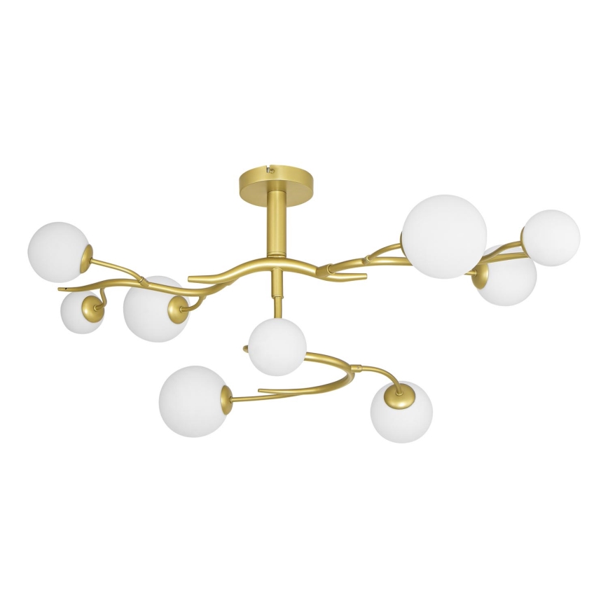 Brilagi - Lámpara de techo LED MISTEL 9xG9/3W/230V dorado/blanco