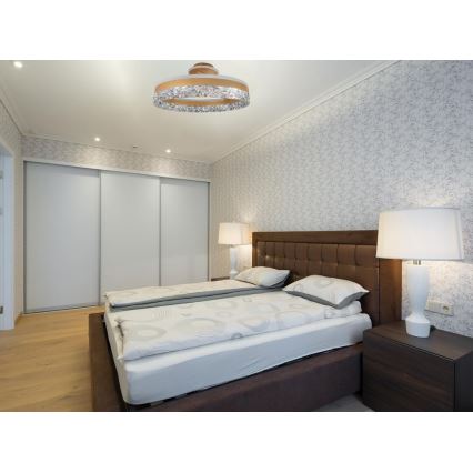 Brilagi - Lámpara de techo LED regulable LED/86W/230V 3000-6500K dorado + control remoto