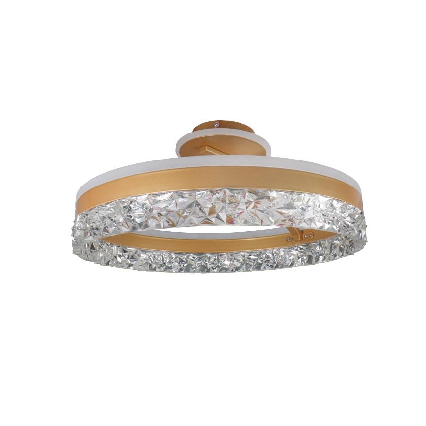 Brilagi - Lámpara de techo LED regulable LED/86W/230V 3000-6500K dorado + control remoto